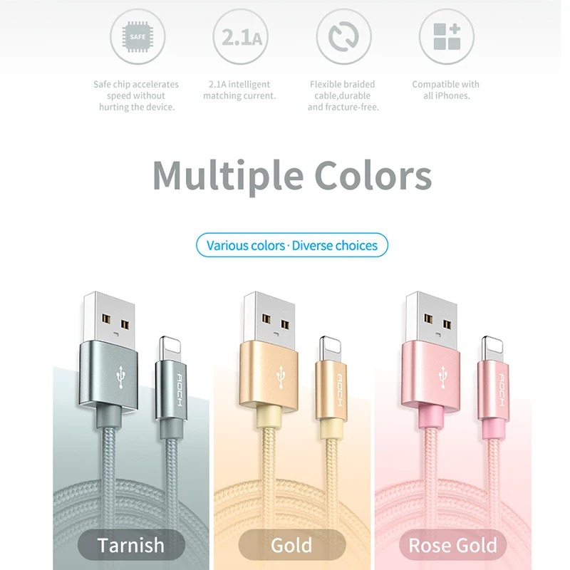  10Pack Metall Nylon Geflochtene USB Kabel Für iPhone X XS 8 PLUS 8 pin Für Samsung Xiaomi Micro USB
