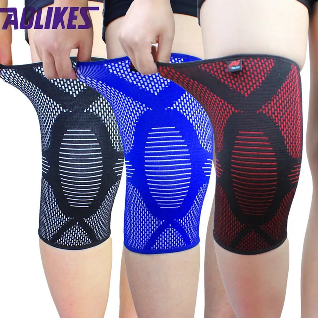 Aliexpress.com : Buy AOLIKES 1 pair Nylon basketball knee pads knee support brace leg sleeves