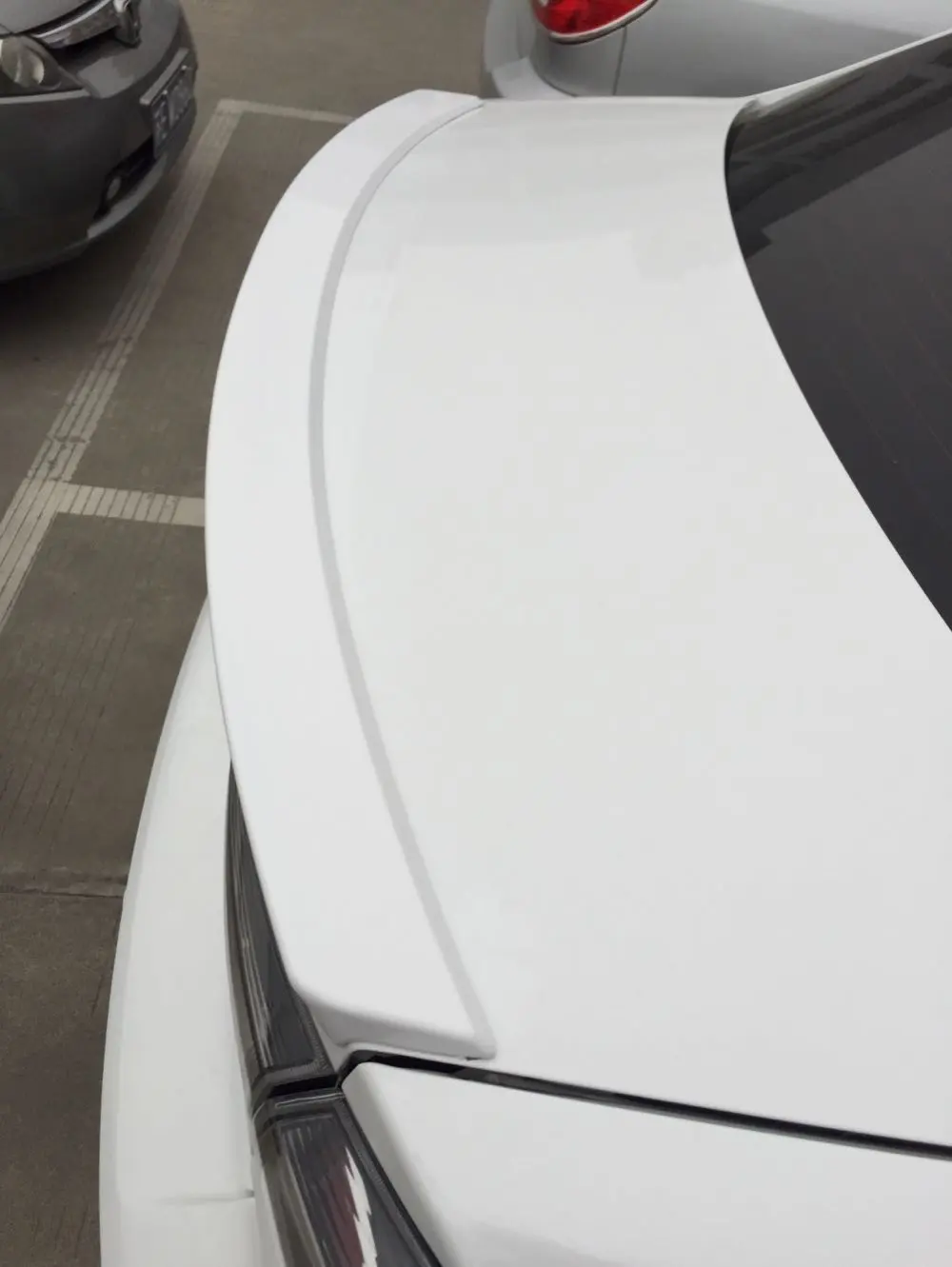 Osmrk ABS tail wing rear spoiler lip for Mitsubishi Lancer EX 2009 2016