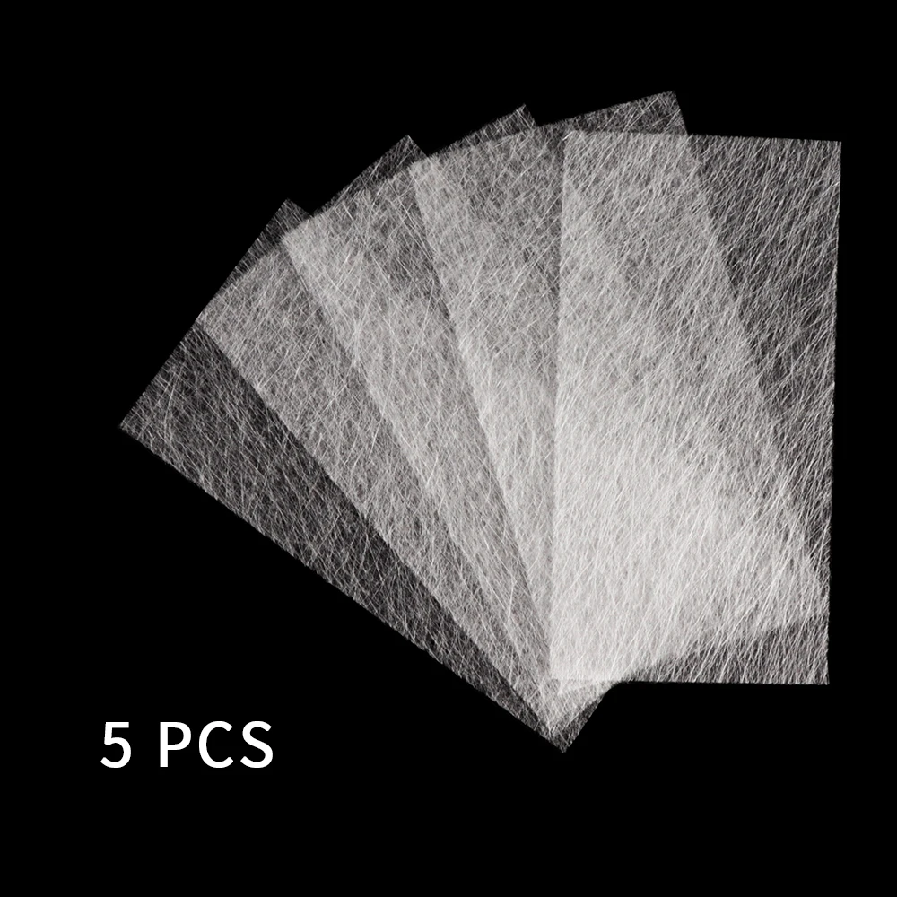 Новые 5 шт/упаковка/10 шт. конструирующий гель белый стекловолокно для ногтей наращивание ногтей формы зажимы нетканый материал шелка гель для наращивания из стекловолокна гвозди