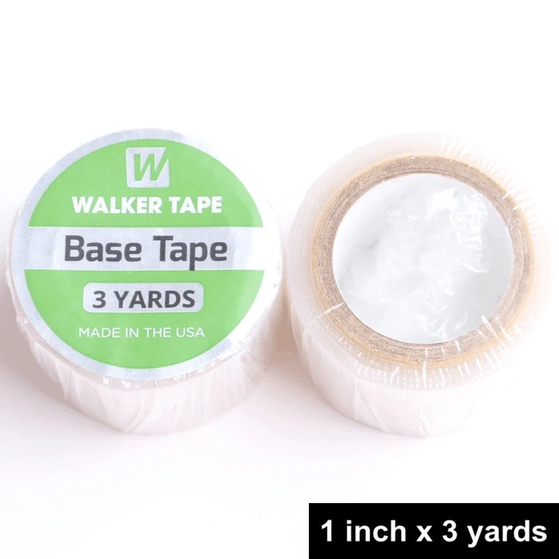 

1 Rolls 2.5cm x 6yards WALKER Base Tape Rolls Single Sided Adhesive Tape For Tape Hair Wig PU Hair Toupee Hair