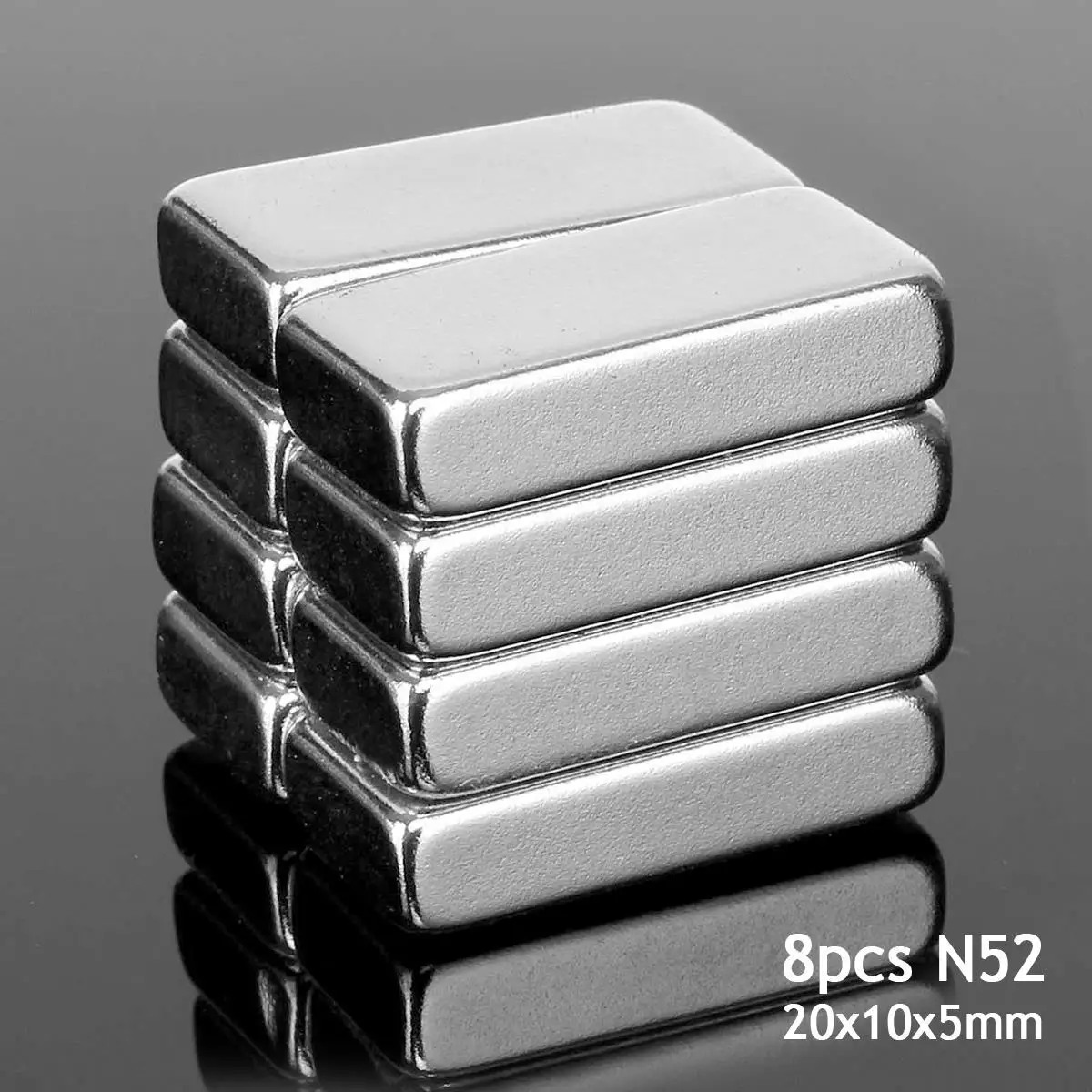 

8pcs N52 20x10x5mm Neodymium Block Magnets Rare Earth Magnets