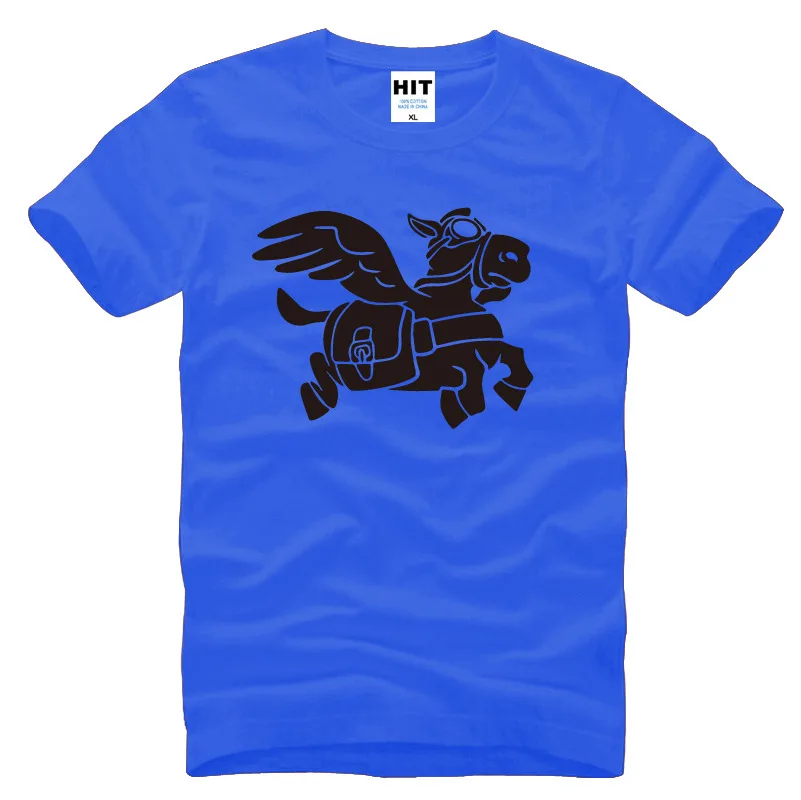  Game Dota Dota2 Flying donkey Printed Anime Cartoon Character T Shirt Men T-shirt 2016 Short Sleeve