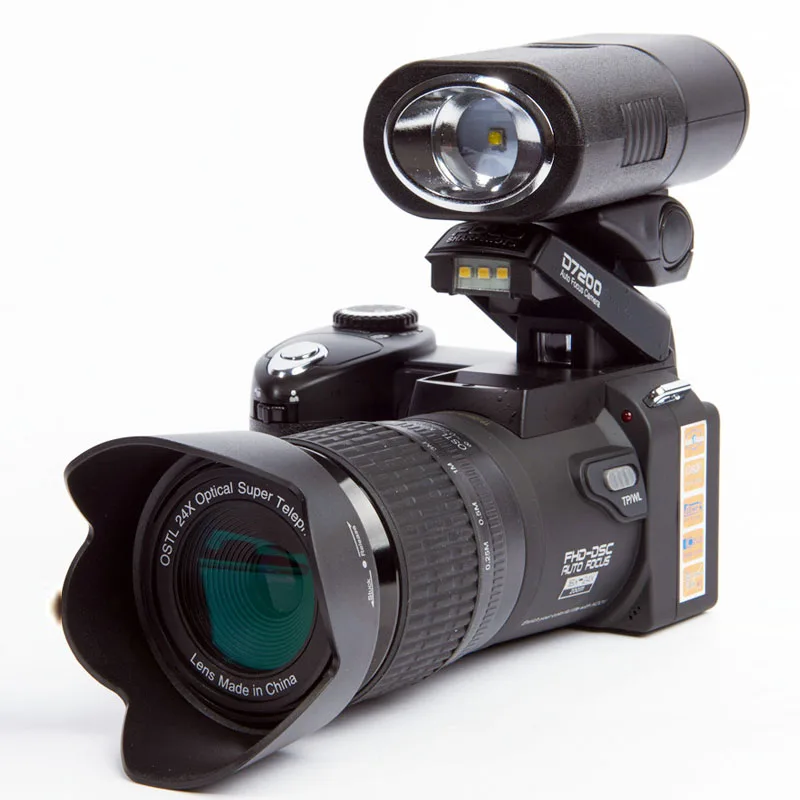 Protax D7200 cámara de vídeo Digital 33MP cámara profesional Digital 24X cámara de Zoom óptico más faros LED batería de litio