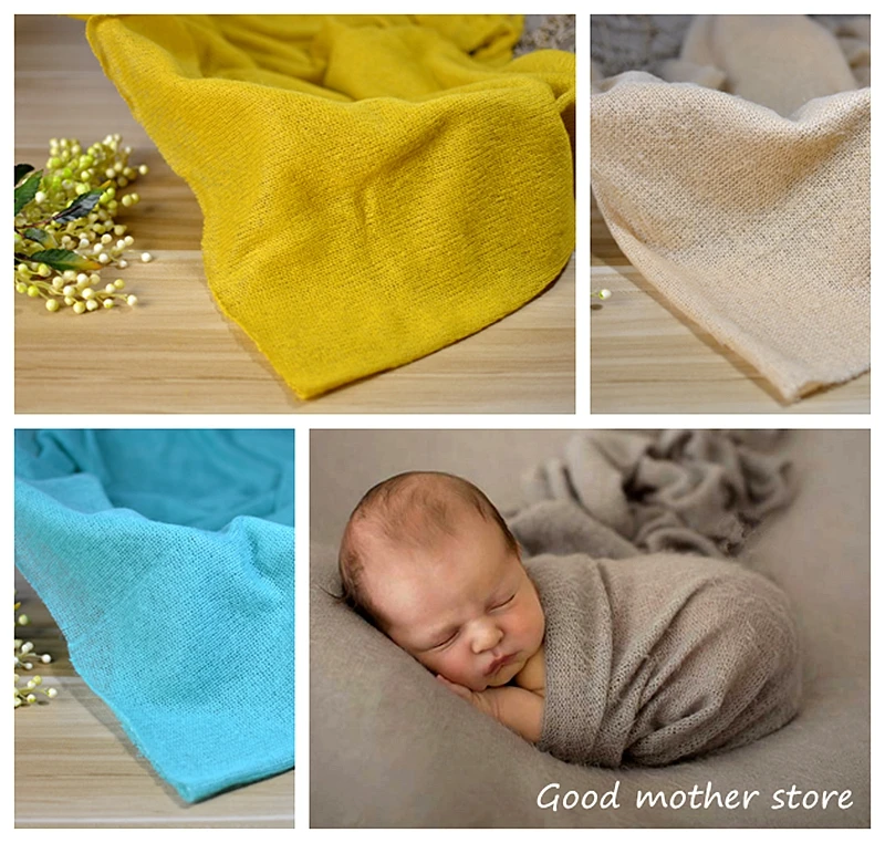 50*160 cm baby warp newborn photography props baby soft cotton wrap colourful wrap photo accessory props