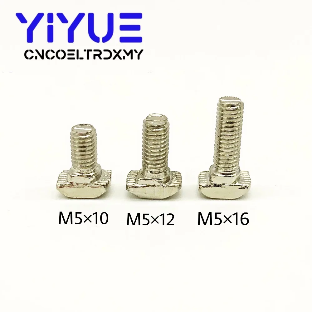 10 шт. M5* 10/M5*12/M5*16 болты для 40 т-образных Т-образных болтов Т-образные болты с Т-образной головкой винтовой желоб T-bolt серии