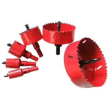 

New 16mm-50mm Drill Bit Hole Saw Twist Drill Bits Cutter Power Tool Metal Holes Drilling Kit Carpentry Tools for Wood Steel Iron