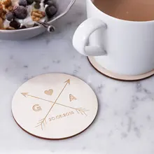 Подарок на новоселье-грубо обработанные подставки-обычные подставки-подставки для напитков-Индивидуальный свадебный подарок