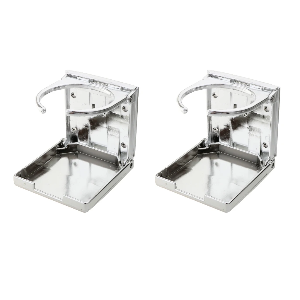 Adjustable Folding Drink Cup Bottle Holder Rack Car RV Boat X2 Marine Boat Yacht Caravan Car Truck RV Water Sports Mugs Rack