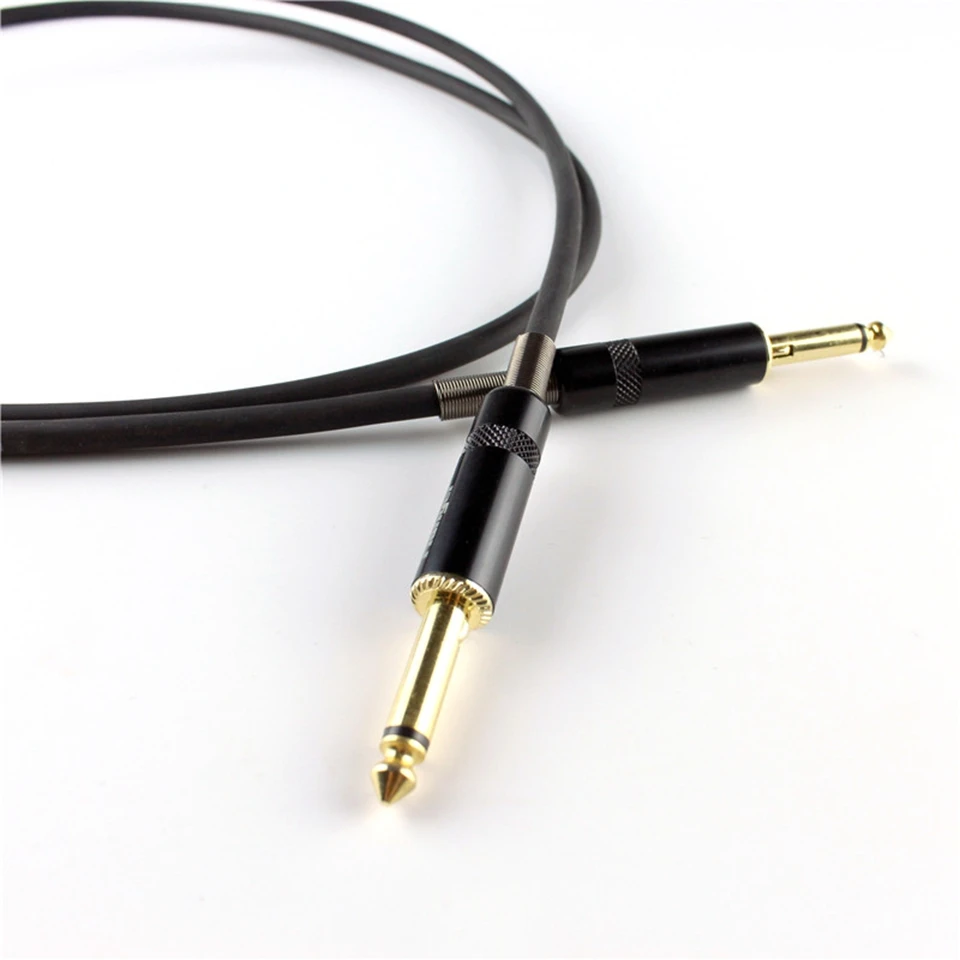 Buy Flanger Guitar Bass Instrument Cable 1/4 "PVC Plug Audio Cable 10 Feet In