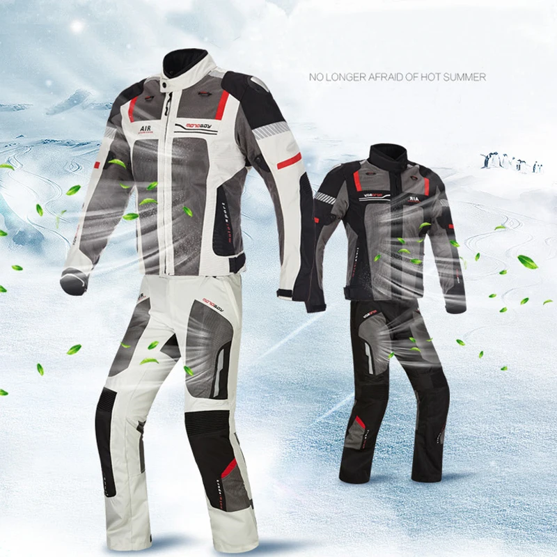 Летние MOTOBOY мотоциклетные Куртки и Штаны мотокроссе костюм грязь Езда на