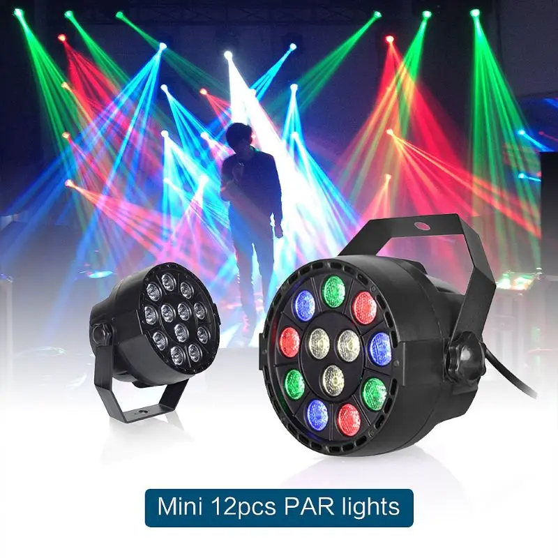 

Led par light 12x3W RGBW LED Stage Light DMX512 for disco DJ projector machine Party Decoration High quality Stage Lighting