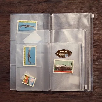 

K&KBOOK PVC Zipper Bag Organizer Holder for Travel Notebook Diary Journal Accessory Tickets Cards Storage