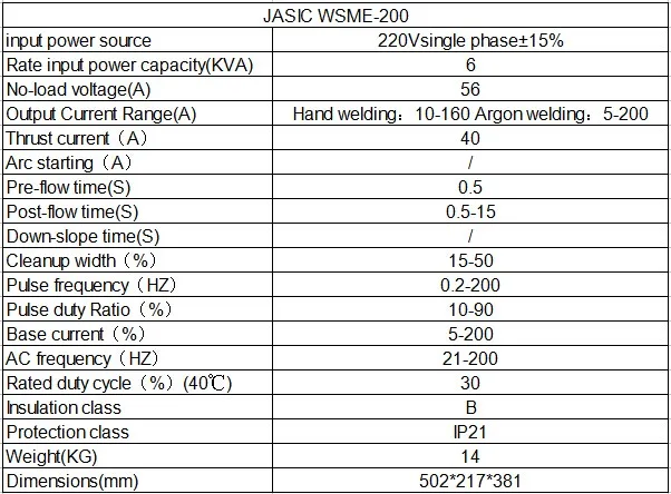 JASIC WSME-200 TIG-200P AC DC tig сварочный аппарат с аксессуарами двойной импульсный аргонодуговой сварочный аппарат бытовой алюминий