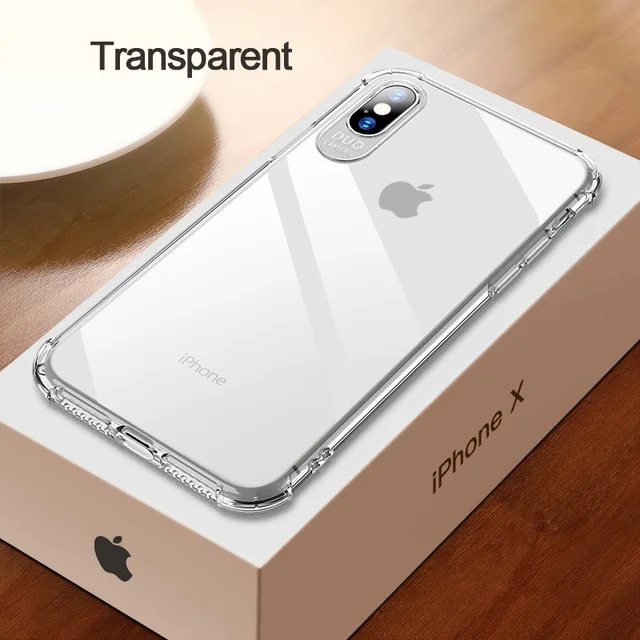 Msvii Wyczysc Telefon Etui Na Iphone A Xs Max Przezroczysty Krysztal Na Poduszke Powietrzna Dla Iphone X Xr Przypadku Tpu 6 S 7 8 Plus Pelna Ochrona Phone Case Covers Aliexpress