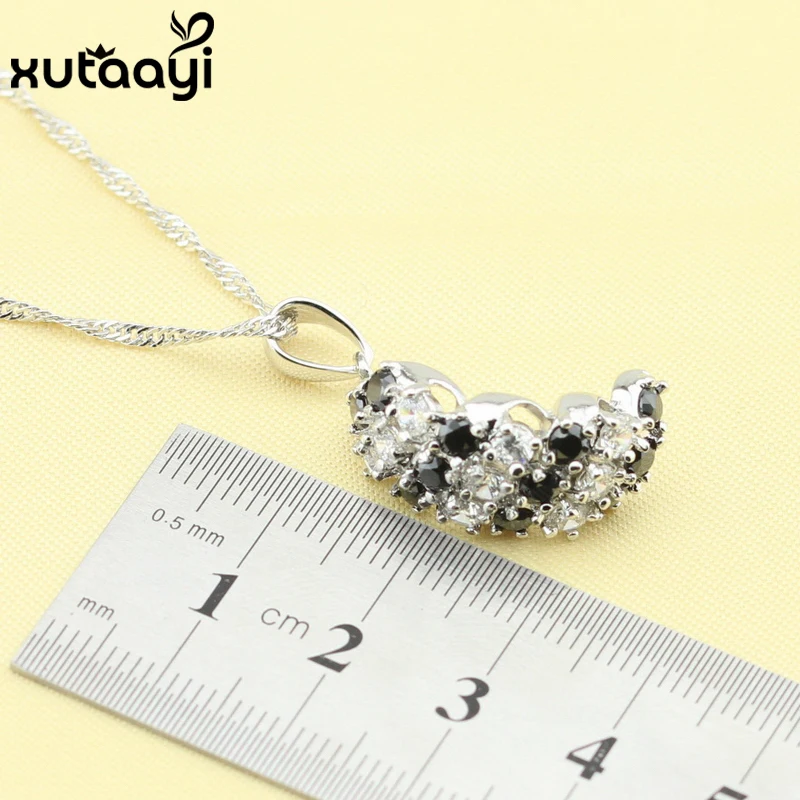 Комплект из колье серёг и браслета с фианитом|earrings bracelet|silver jewelry setfashion set |