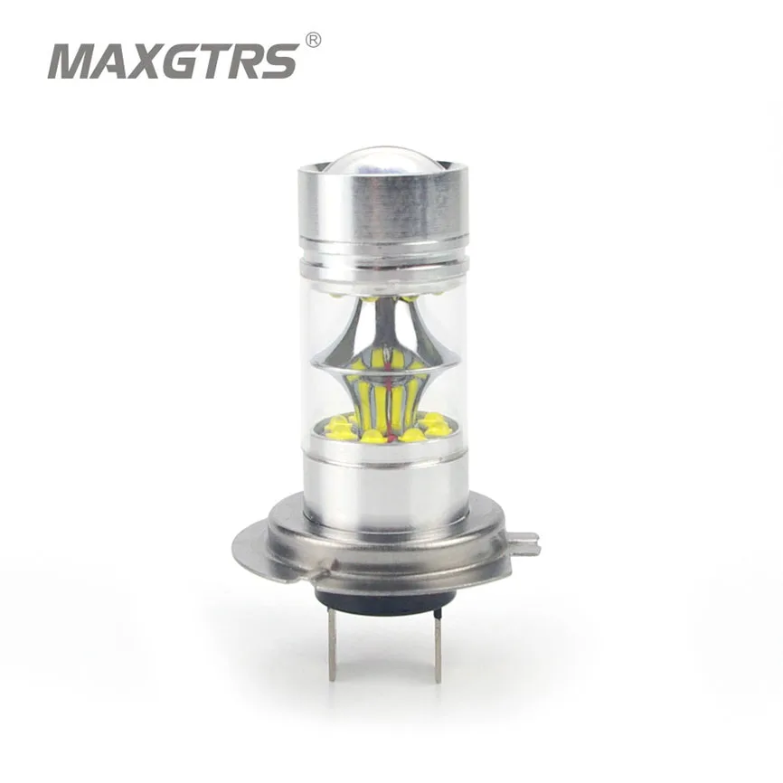 

2x H4 H7 100W Cree Chip Car Fog Light Led Lamp Bulb Tail Turn Backup Light Bulb Lamp White DRL Car Styling 12-24v