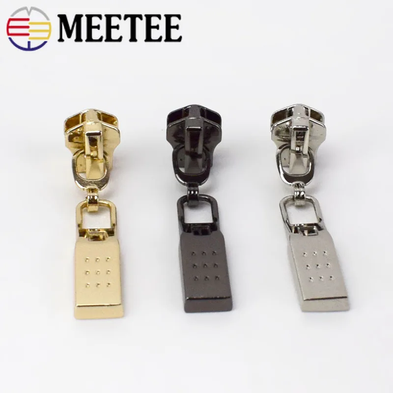 

10pcs Zippers For Sewing Sale 2018 Zippers Metal Zipper No. 5head Zinc Alloy Pull For Metal Zipper G5-3