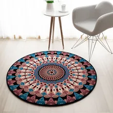 Этнический круглый ковер, коврик для двери, современные персидские ковры для гостиной, ковер, ковер для спальни, противоскользящий напольный коврик, коврик