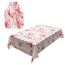 2 Размеры Хэллоуин кровавый фартук скатерть на стол ужасный хитрый страшно игрушка вечерние украшения ткани кровавый фартук