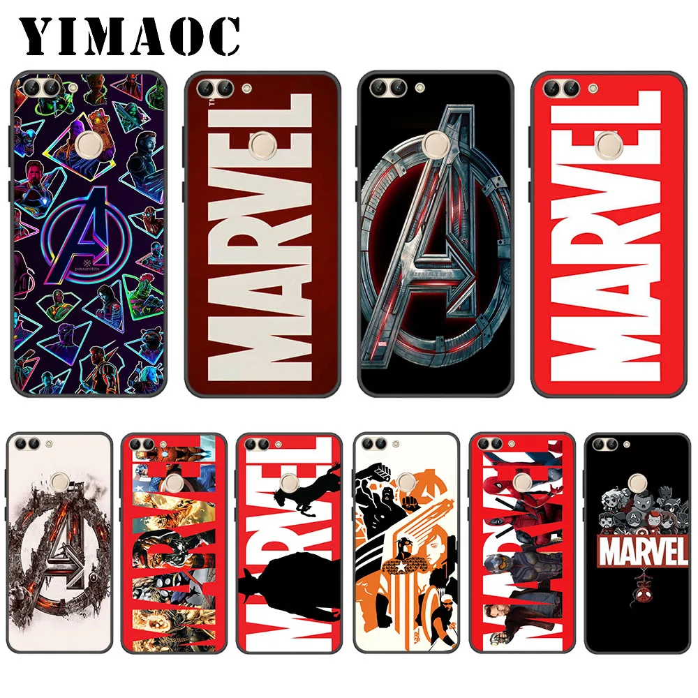 

YIMAOC Marvels Avengers Comics Soft Case for Huawei P20 P30 Lite Mini Plus Pro P Smart 2019