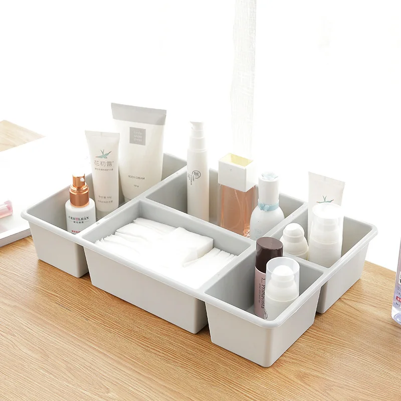 

Desktop Compartment Plastic Cosmetic Storage Box Multi-grid Drawers Debris Finishing Box Skin Care Products Cosmetic Ornaments