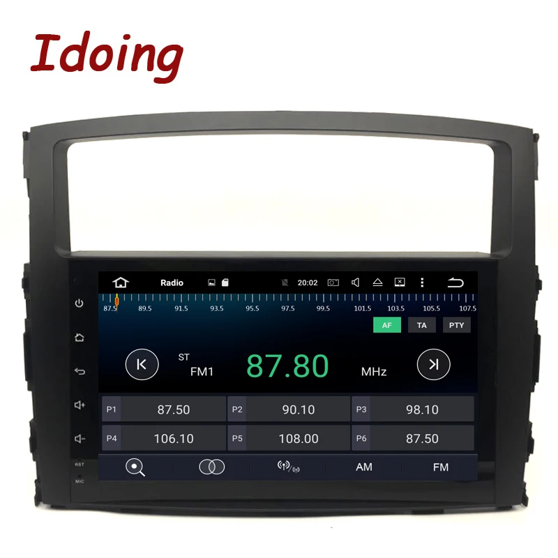 Excellent Idoing 2Din Steering-Wheel Car DVD Multimedia Video Player For MITSUBISHI PAJERO V97 Android7.1 Car GPS Navigation 4Core 2G+16G 3