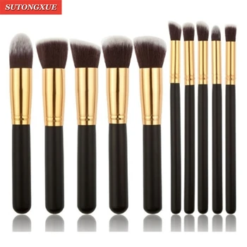 

Multipurpose Make Up Brush Set Woman's Toiletry Kit 10 Pcs/set Makeup Brushes Foundation Brush Set Women's Necessary Make Up Too