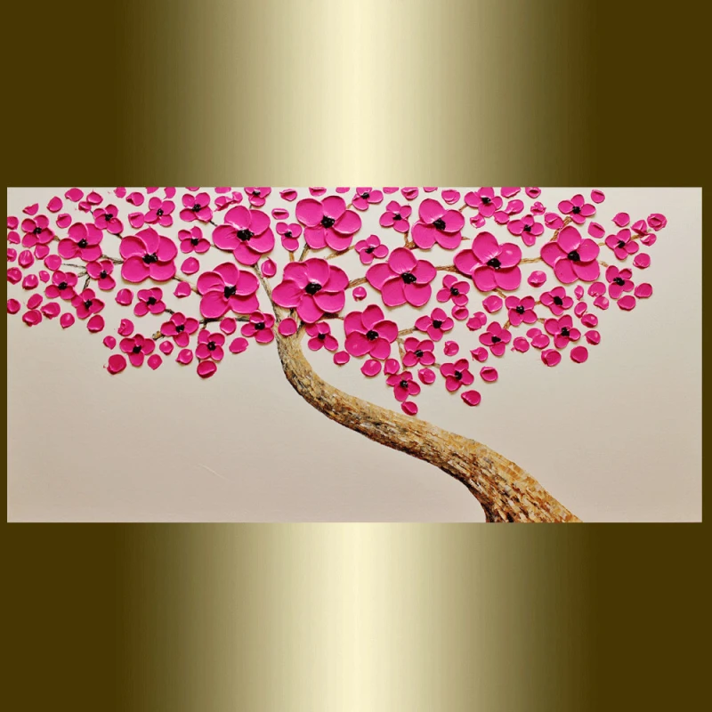 Magenta Blooming Tree
