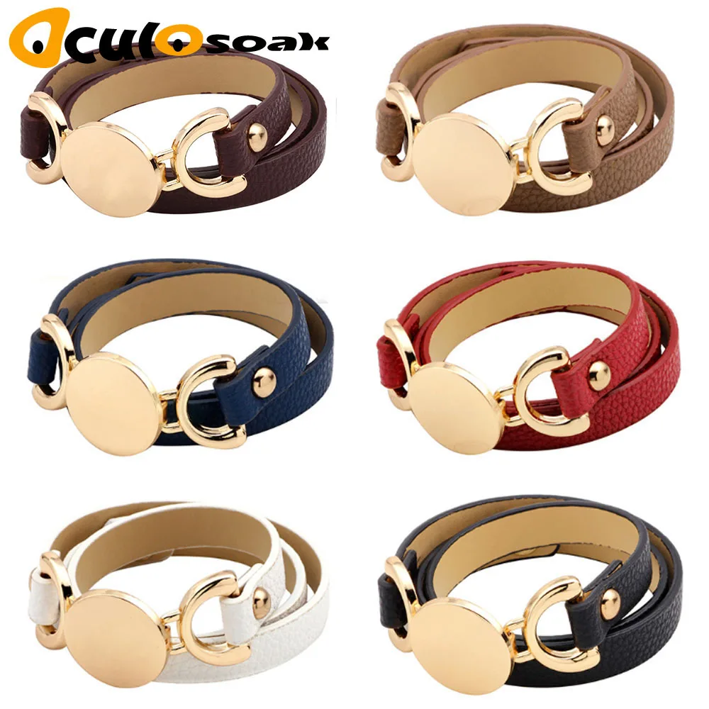 

Bracelets & Bangles New Arrival 2019 New Simple Leather Bracelet Ms Original Multi-layer Winding Act The Role Ofing Is Tasted