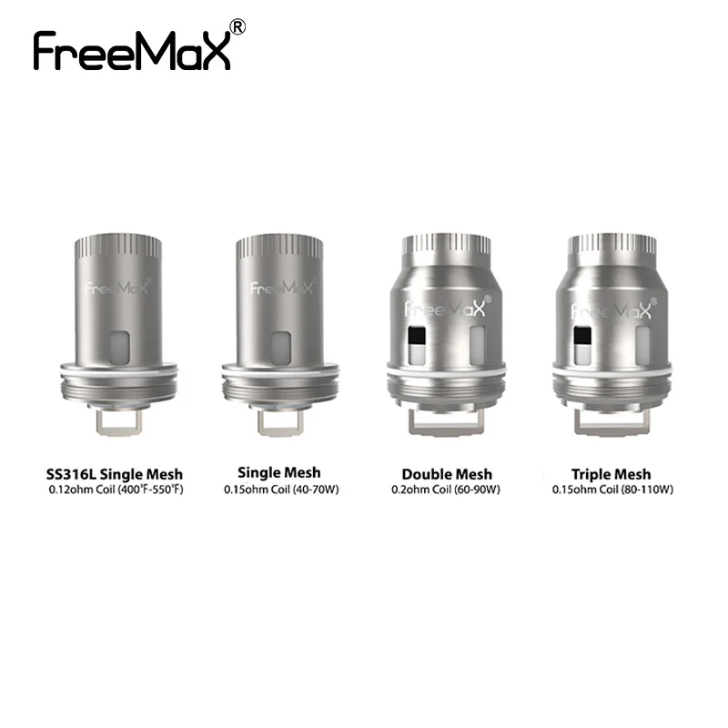 3 шт./лот электронные сигареты Freemax сетка Pro Tank катушка Одиночная 0.15ohm/двойная 0.2ohm/Тройная 0.15ohm/Quad 0.15ohm катушки головы