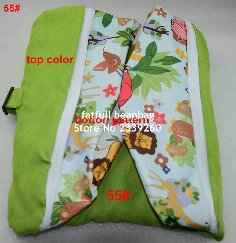 COVER ONLY, NO FILLINGS-Comfortble Pink Infant Bean Bag Soft Sleeping Bag Portable Seat Without beans