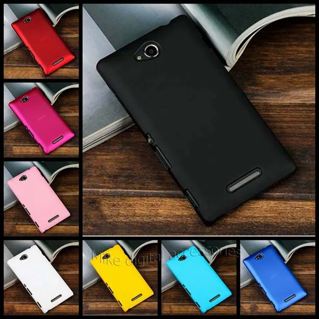 

New High Quality Rubberized Hard Case Back Cover For Sony Xperia C S39h CN3 C2305 Free Shipping