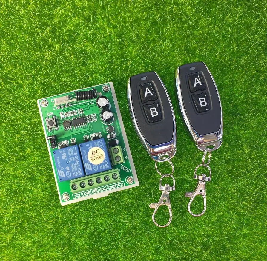 

DC 12V 10 A 2 Channel RF Wireless Remote Control Receiver & Transmitter 433mhz power switch lighting