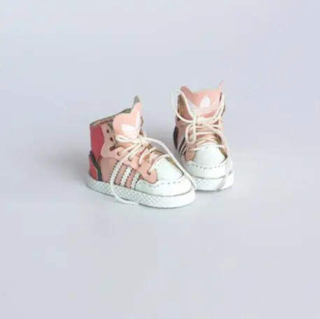 Новинка 2,9 см кукольная обувь спортивная обувь для Blyth Skater кроссовки обувь для Licca, Azone, Momoko куклы аксессуары Игрушки для девочек - Цвет: pink white
