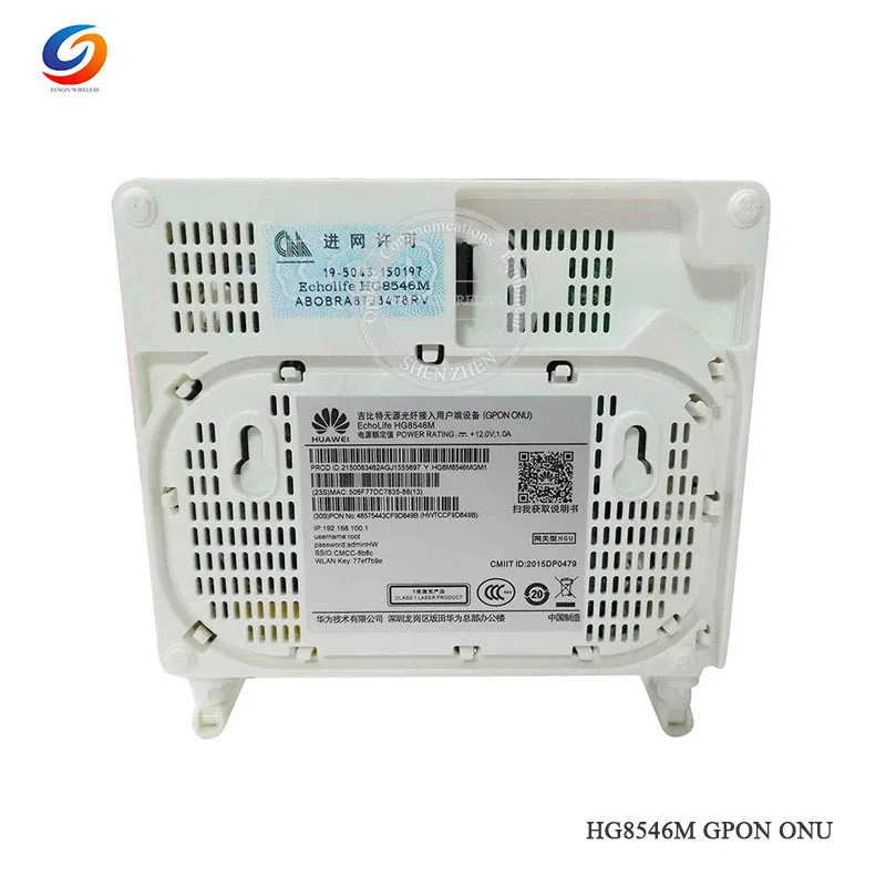 Оптовая продажа 50 шт. оригинальный HW HG8546M Gpon Ont Onu 2 кастрюли + 1GE 3FE 1USB 5Dbi Wi Fi модем с