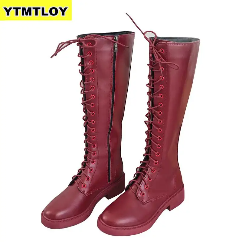 

2019 High Quality Knee Boots Women Soft Leather Winter Comfortable Long Shoes Riding, Equestrian Mid-calf Zapatos De Mujer