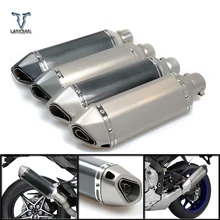 Best Offers Motorcycle Inlet 51mm exhaust muffler pipe with db killer 36mm connector For BMW HP2 Enduro HP2 Megamoto HP2 C600 C650 Sport