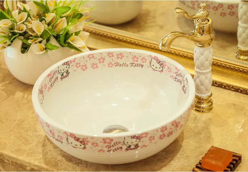 Europe Vintage Style Ceramic Art Basin Sink Counter Top Wash Basin Bathroom Sink vanities ceramic washbasin design bathroom sink (6)