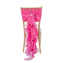 100 шт/партия, тафты, свадебные чехлы для стула, ленточный стул для свадебного банкета, чехлы для стульев, много цветов