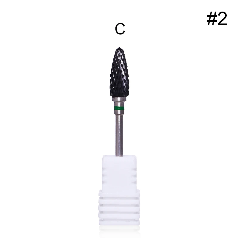 Black Head Nail Drill Bits Machine Nail File Tool XC C M F XF Multi Size Electric Sander Nail Art Replacement Tool 1 Pc - Цвет: 2