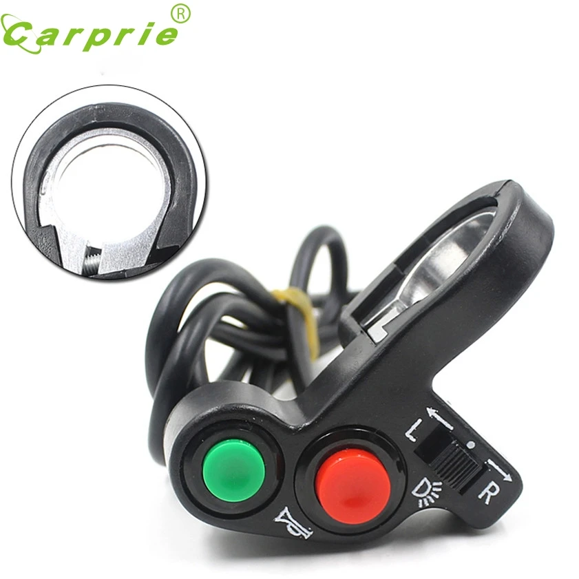 

Super Universal Motorcycle E-Bike Headlight Horn Signal Handlebar ON OFF Switch Button 170228