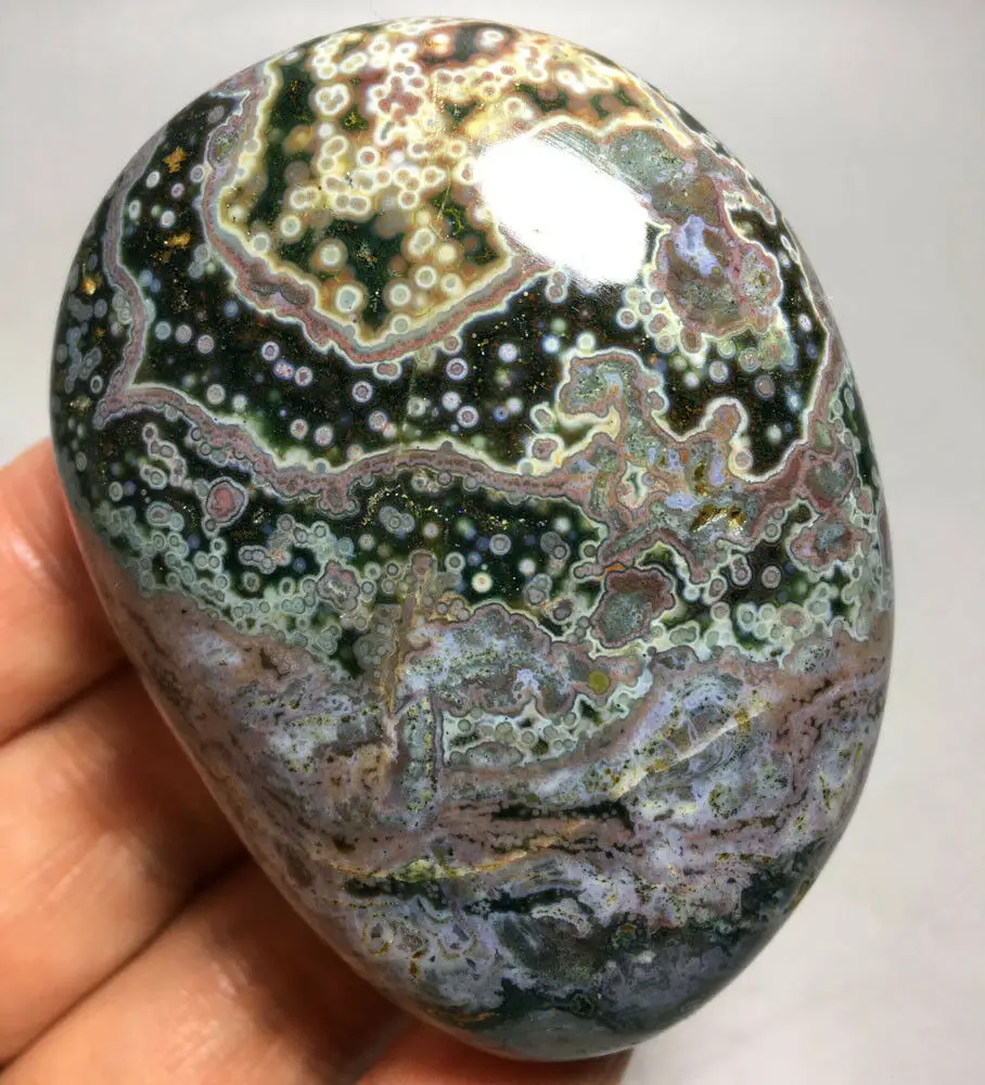 

140g Raw NATURAL OCEAN JASPER QUARTZ CRYSTAL HEALING stones Mineral specimen islamic gifts