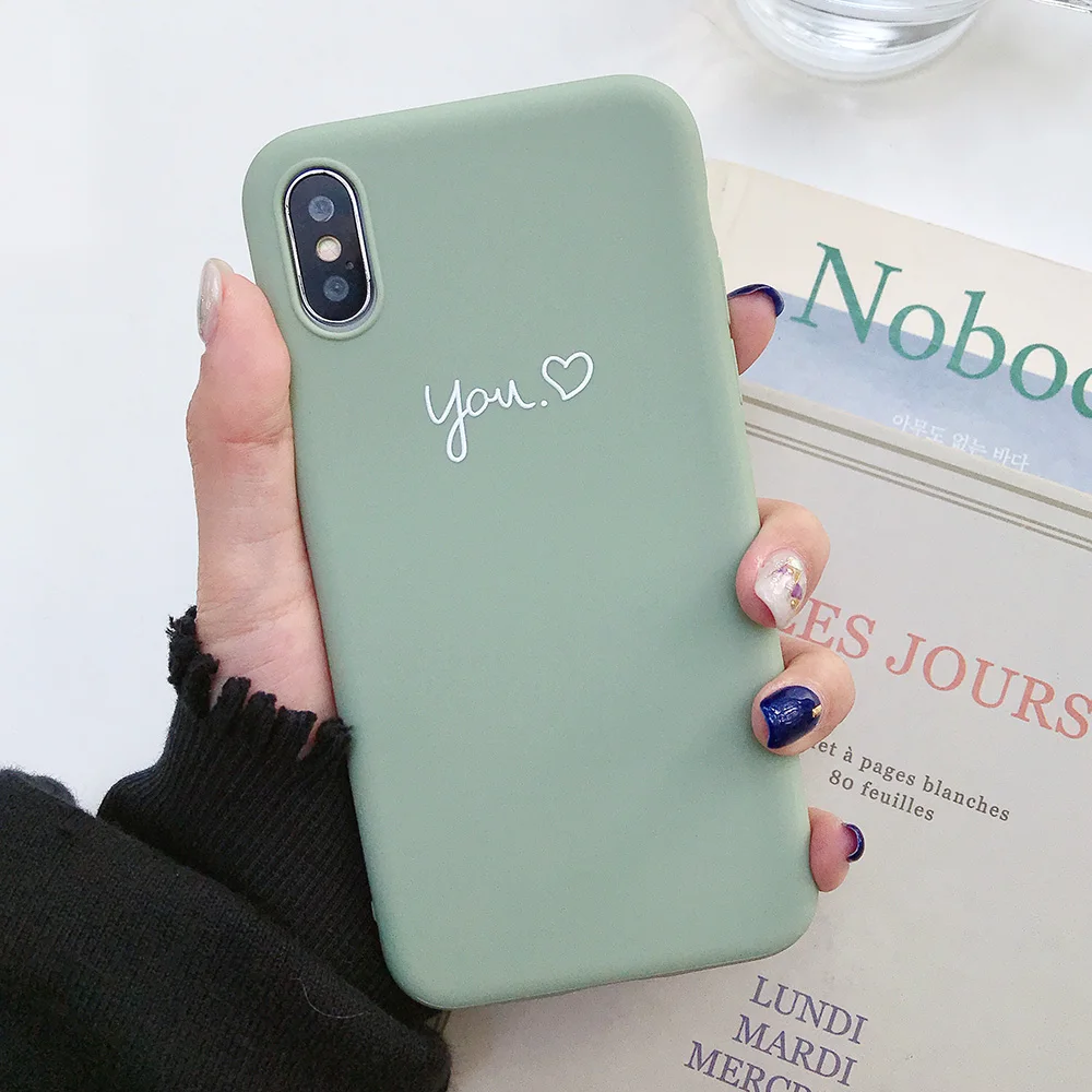 KIPX1077A_1_JONSNOW Couples Style Phone Case for iPhone 6S 7 8 Plus Cartoon Painted Back Cover for iPhone X XR XS Max Soft Silicone Case