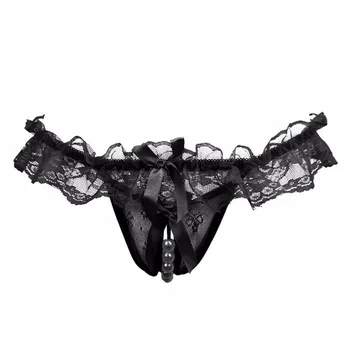 

Personality women's underwear Opening Crotch sexy panties transparent G-string Thong female lace lingerie low-waist briefs #Z10