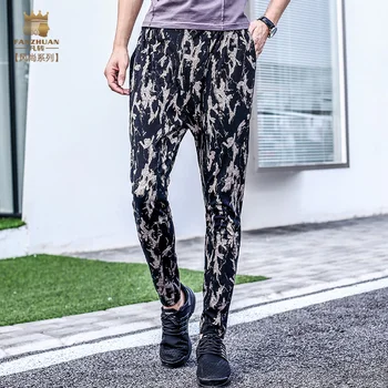 

Fanzhuan 2017 summer Free Shipping New Male fashion casual men's man Slim Pencil pants trousers 718168 Elastic mid waist popular