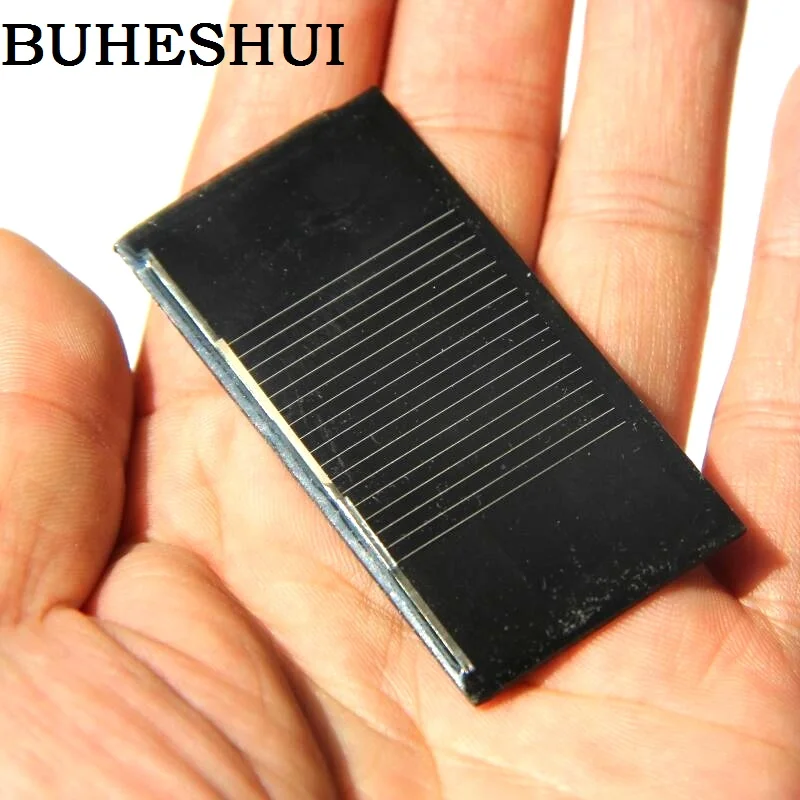 

BUHESHUI Mini 0.14W 0.5V 280MA Solar Panel Solar Cell DIY Solar Experiment Toy Solar Moudle For LED Epoxy 30*60MM High Quality