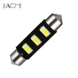 Jiachi 100 x супер яркий светодиодный гирлянда Чтение свет с 3SMD 5730 41 мм C5W светодиодные лампы белый 12 В DC