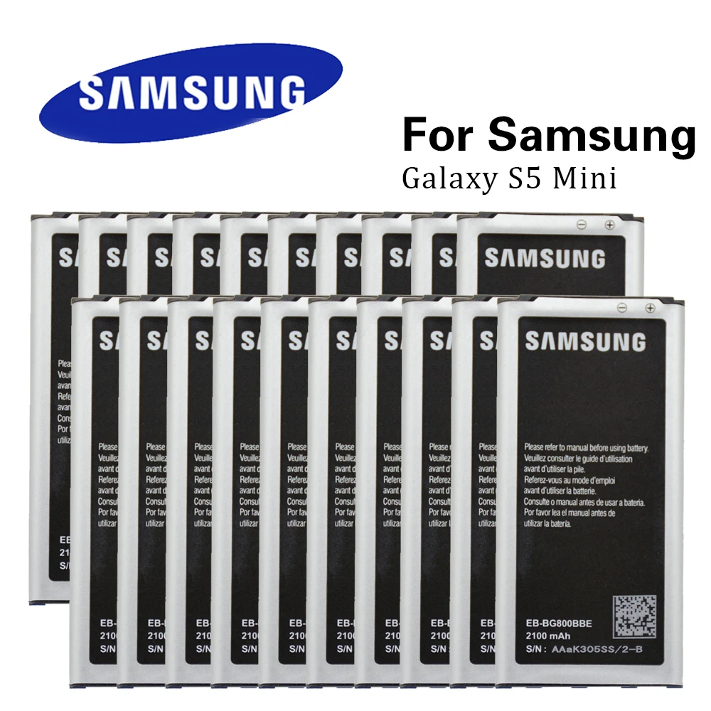 20pcs Factory Wholesale Original Samsung S5 Mini Battery For Galaxy S5
