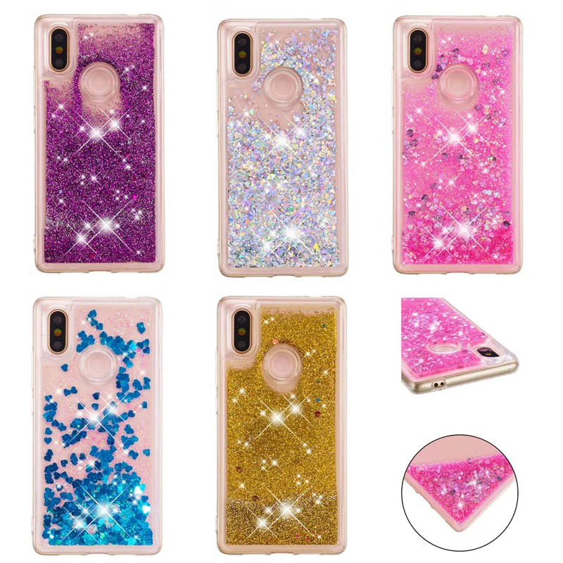 

Glitter Liquid Sand Quicksand Case Soft Silicone Phone Cover Shell Coque Fundas Capa for xiaomi Mi 8 SE A2 6X Mix 2S Redmi S2 Y2